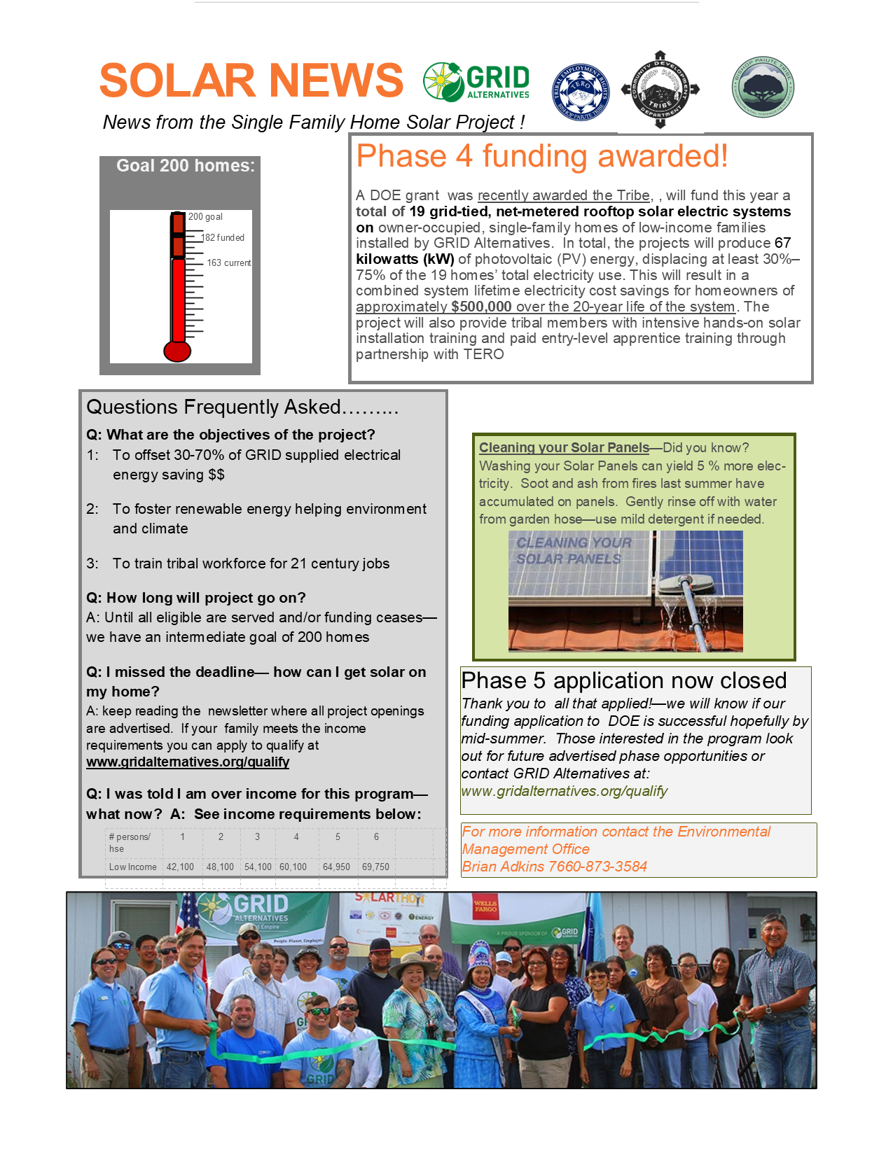 solar projects newsletter